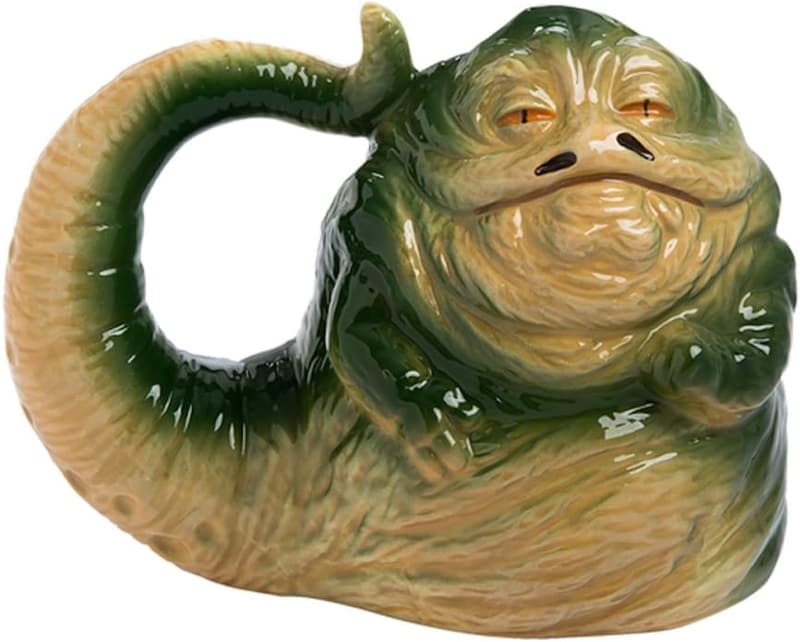 Star Wars Jabba the Hutt Shaped Ceramic Coffee Mug, 20 oz