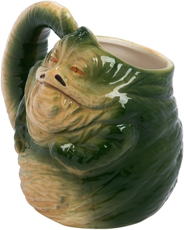 Star Wars Jabba the Hutt Shaped Ceramic Coffee Mug, 20 oz