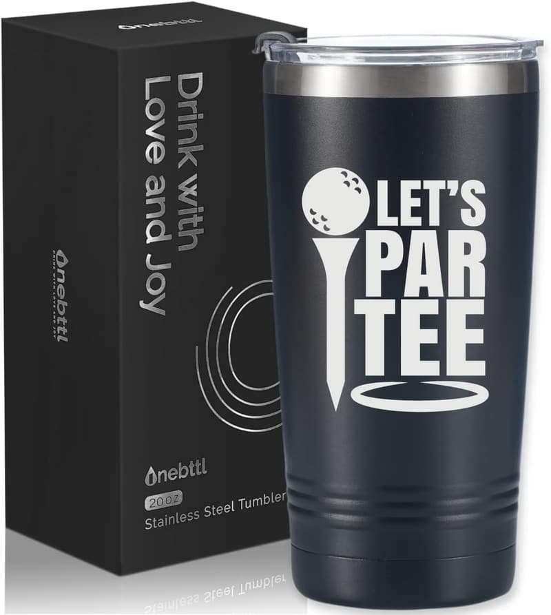 Father's Day Golf Tumbler - Funny 20oz Gift for Dad