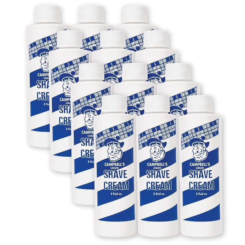 Professional Barber Shaving Cream Lather, 8 oz (Pack of 12)