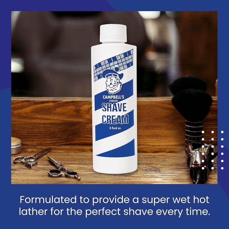 Professional Barber Shaving Cream Lather, 8 oz (Pack of 12)