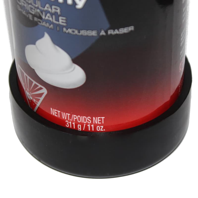 Rust-Resistant Large Black Shaving Cream Can