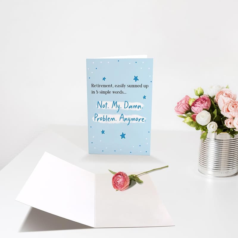 Humorous Retirement Card for Coworker