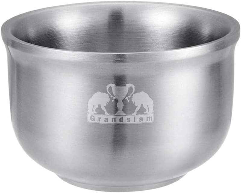 Stainless Steel Shaving Lather Bowl for Men - Heat Preserving
