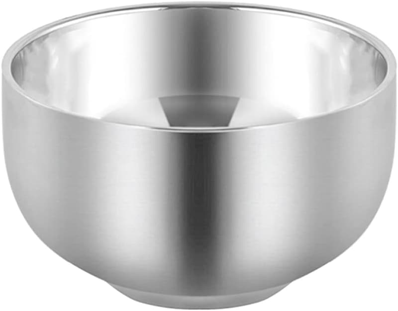 Stainless Steel Shaving Mug for Men - Heat Insulated Bowl