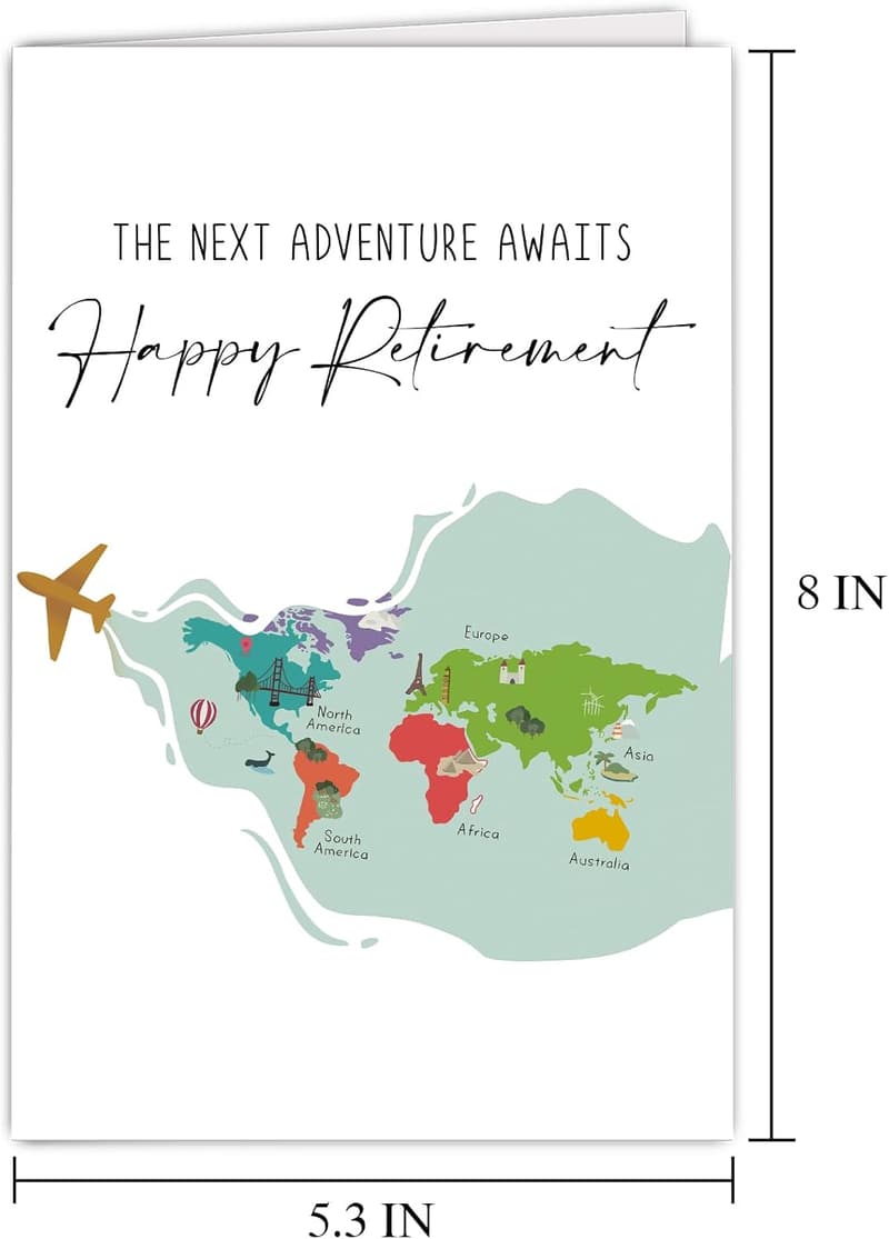 Retirement Card for Men and Women - Cute & Funny Design