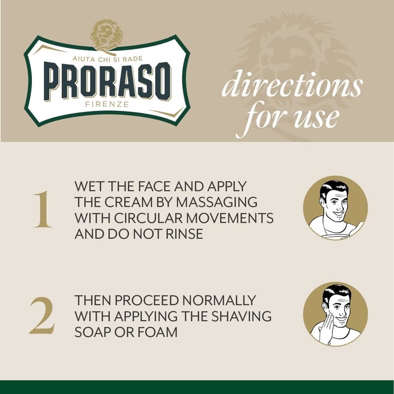 Men's Pre-Shave Conditioning Cream with Menthol & Eucalyptus, 3.6 oz