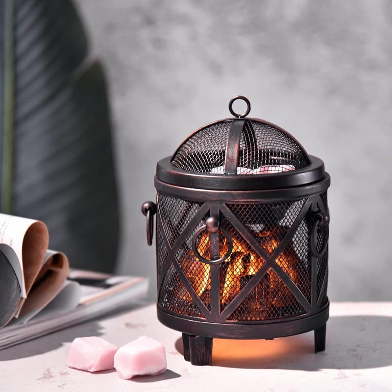 Aromatherapy Wax Melt Warmer & Oil Burner (Bronze, 4-in-1)