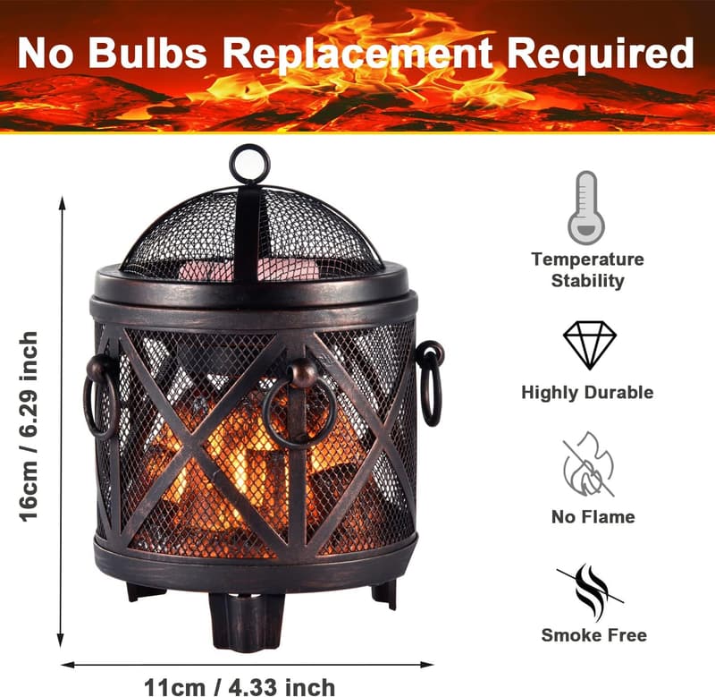 Aromatherapy Wax Melt Warmer & Oil Burner (Bronze, 4-in-1)