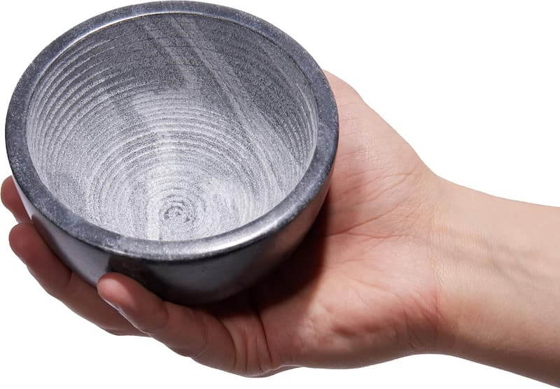 Handmade Marble Shaving Soap Bowl for Luxurious Hot Shaves