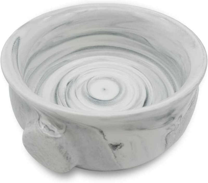 Men's Ceramic Shaving Soap Bowl with Non-slip Handle