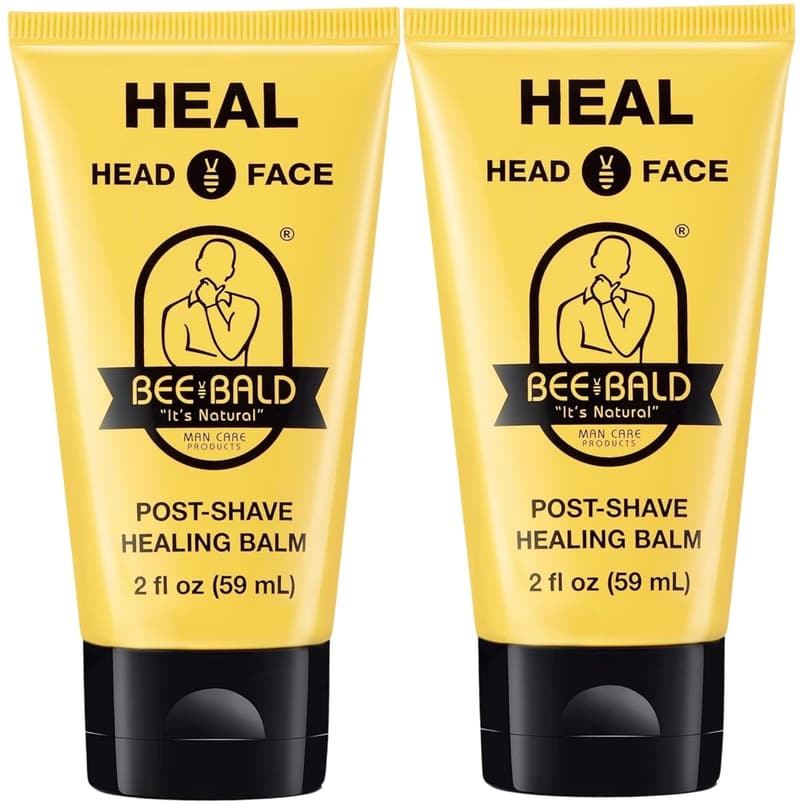 Men's Healing Aftershave Balm - Soothes Razor Burn & Bumps, 2oz (Pack of 2)