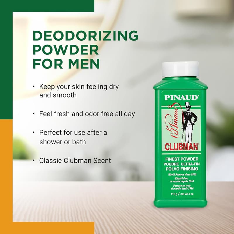Clubman Pinaud Powder - Skin Soothing, 4 oz