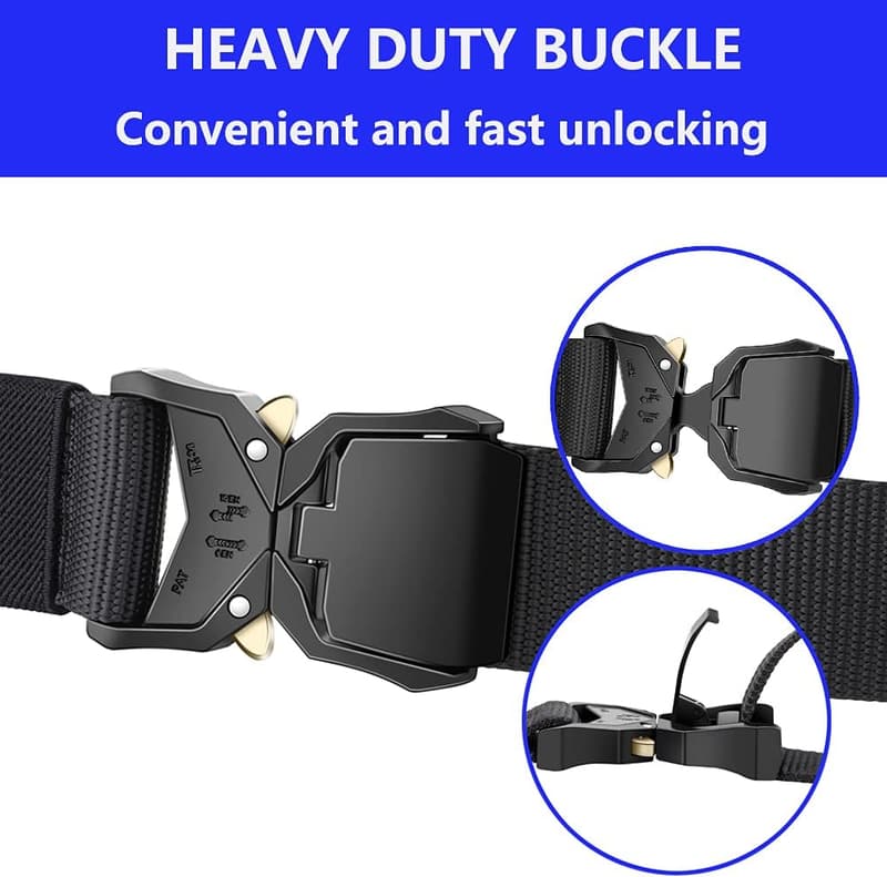 Heavy-Duty Tactical Riggers Belt for Men with Quick-Release Buckle