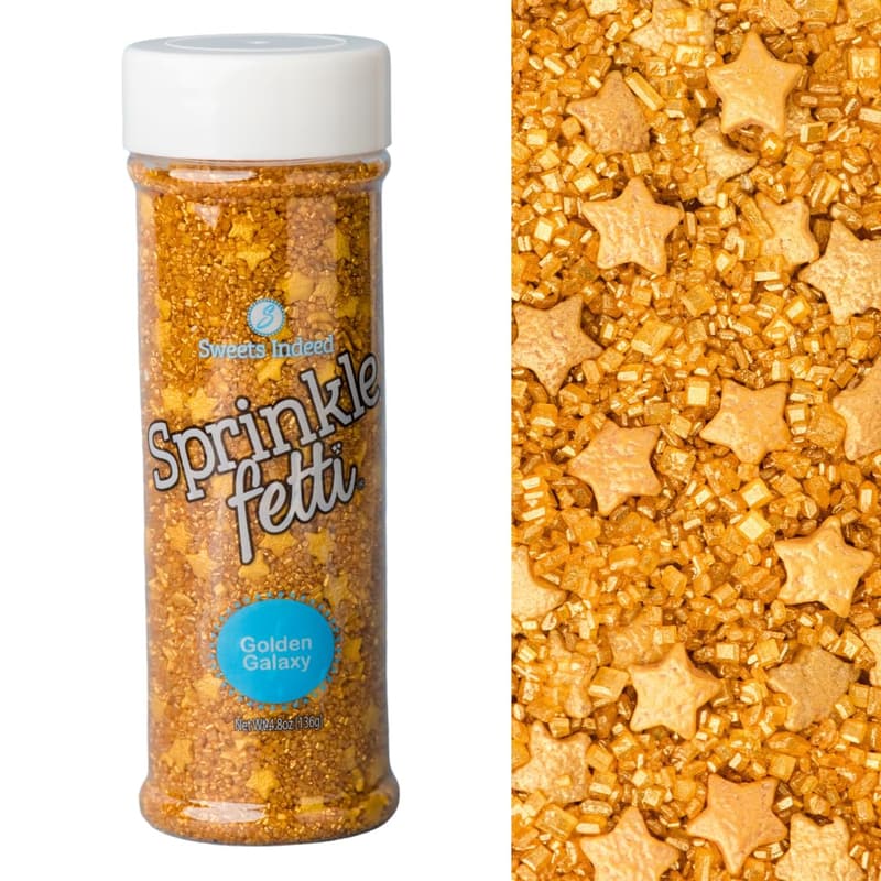 Edible Sprinkle Sugar Mix for Cake Decorations & Baking, 5 oz