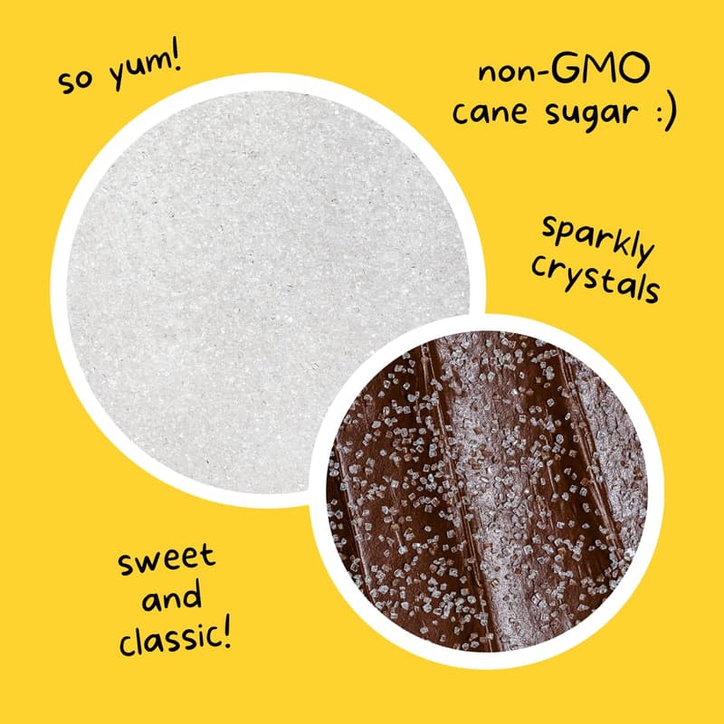 Edible Sprinkle Sugar Mix for Cake Decorations & Baking, 5 oz