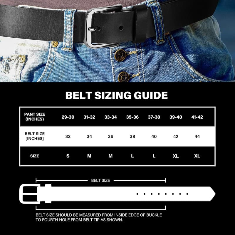 Men’s Casual 35mm Thick Genuine Leather Belt