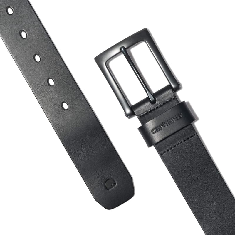 Men's Rugged Burnished Leather Box Belt
