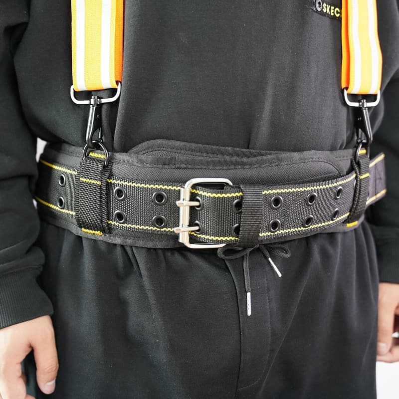 Durable Padded Tool Belt for Men with D-Ring, Adjustable 28