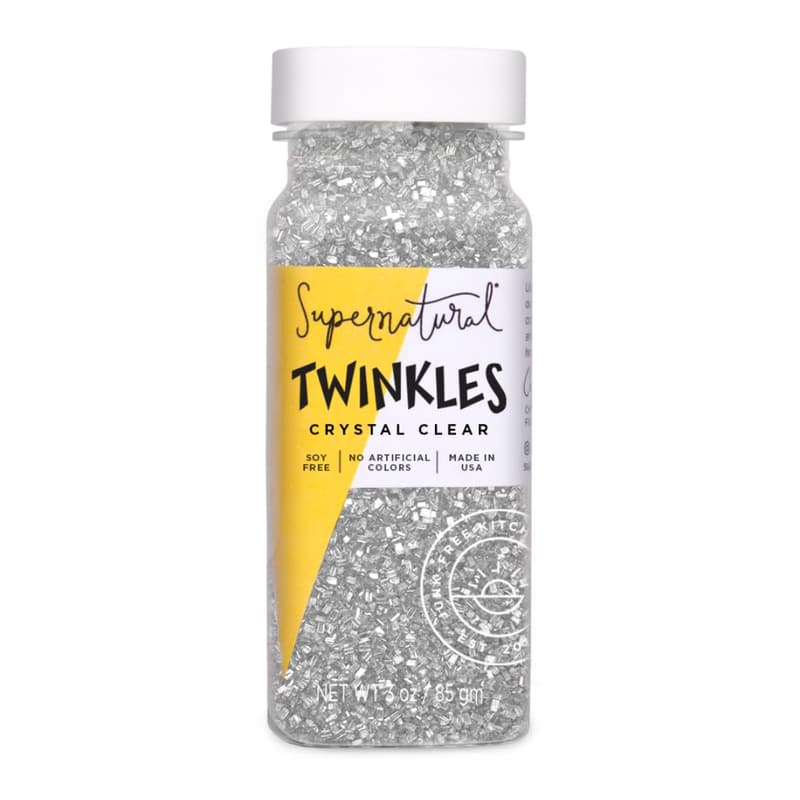 Crystal Clear Sanding Sugar Sprinkles - Vegan, Non-GMO, 3oz