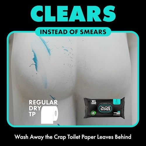 Travel-Friendly Unscented Flushable Wipes with Vitamin E & Aloe (30 Singles)