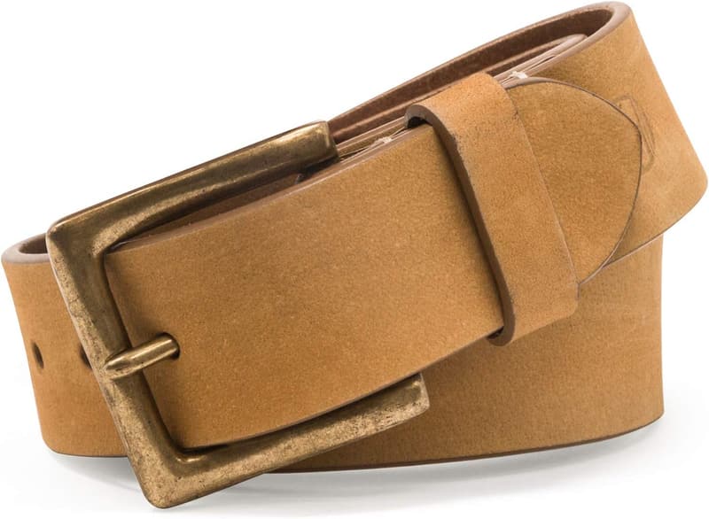 Timberland Men's 38mm Leather Nubuck Boot Belt