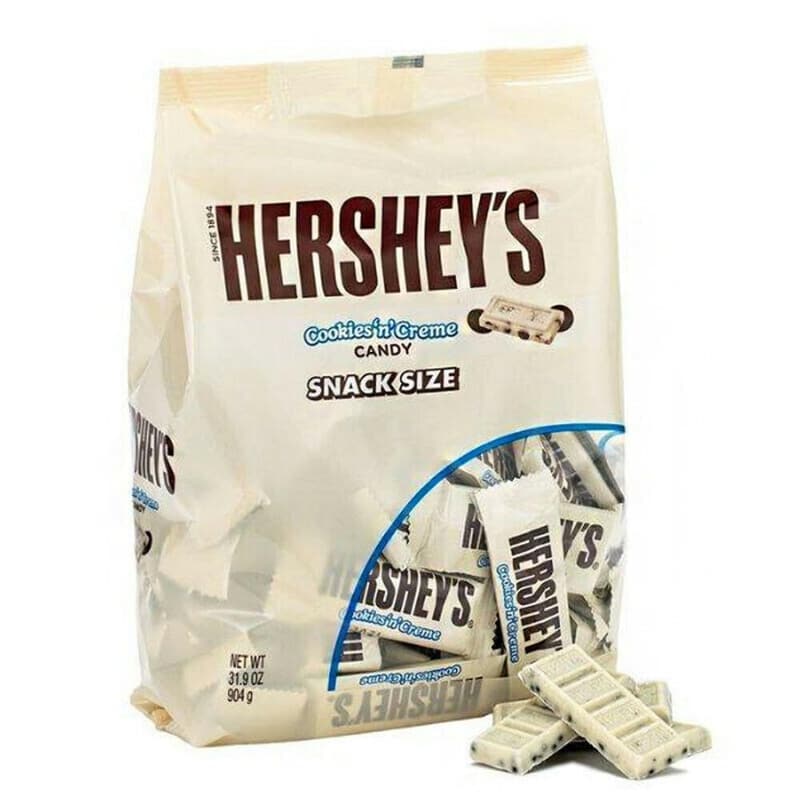 Hershey's Cookies 'n' Creme Snack Size Bars, 31.9 Oz