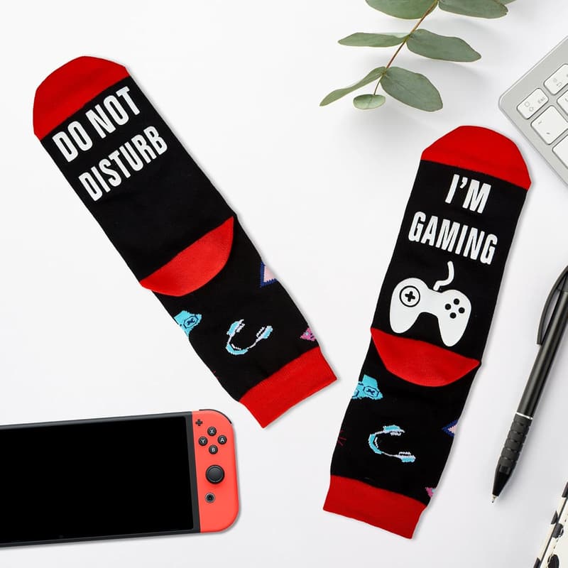 Funny Gamer Socks for Men - Perfect Stocking Stuffers