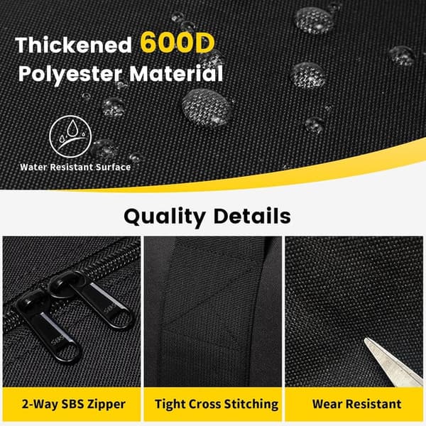 Extra Large Foldable Duffle Bag for Travel - 100L Black