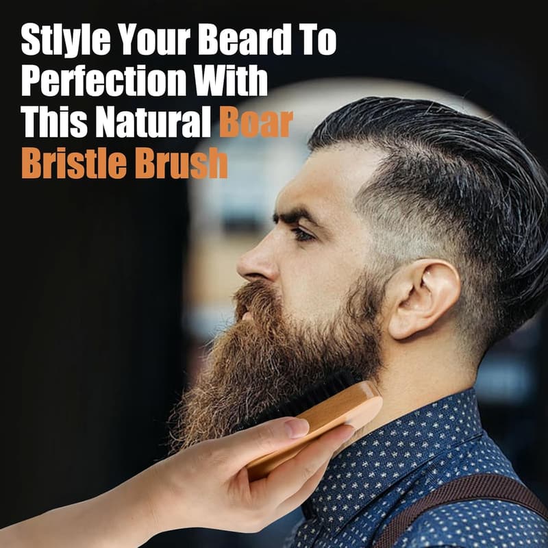 Father's Day Beard Brush Gift for Men and Dads