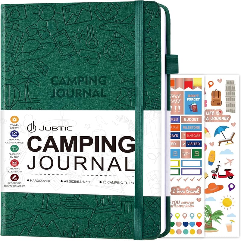 Camping Journal & RV Travel Log Book - A5 Adventure Journal for Women