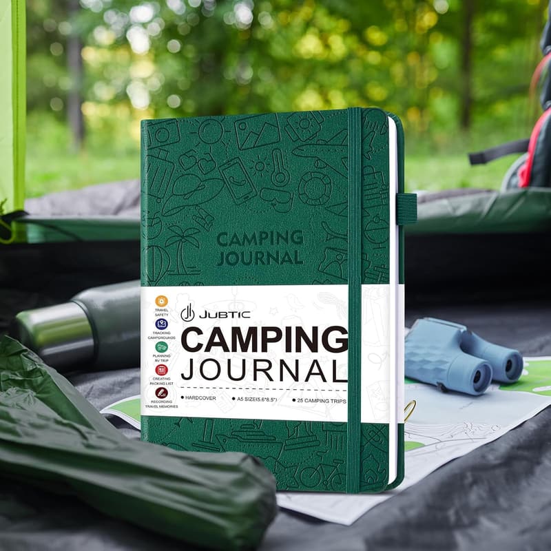 Camping Journal & RV Travel Log Book - A5 Adventure Journal for Women