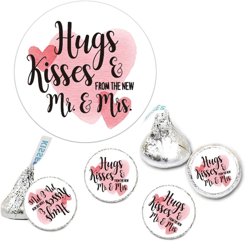 Wedding Sticker Labels for Hershey's Kisses - 180 Pack