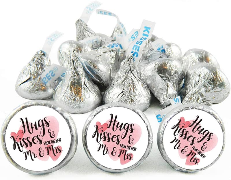 Wedding Sticker Labels for Hershey's Kisses - 180 Pack