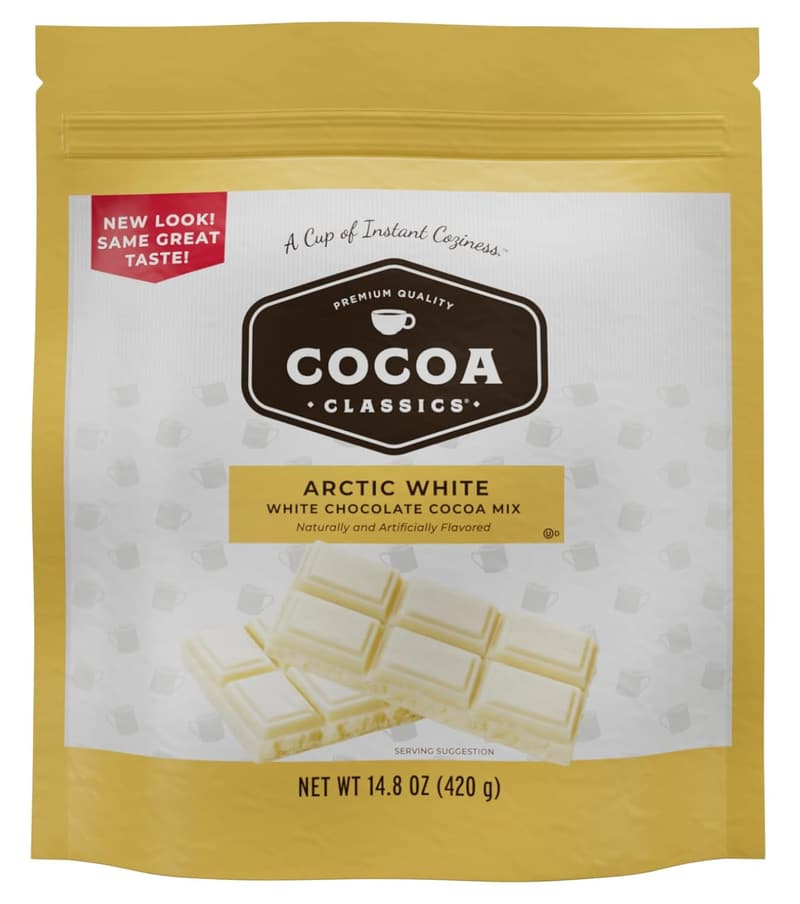 Cocoa Classics Arctic White Hot Cocoa Mix – Gluten Free, 14.8 oz