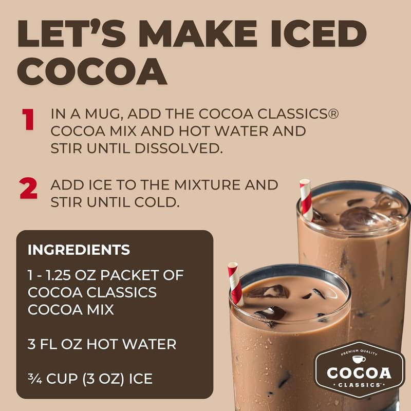 Cocoa Classics Arctic White Hot Cocoa Mix – Gluten Free, 14.8 oz