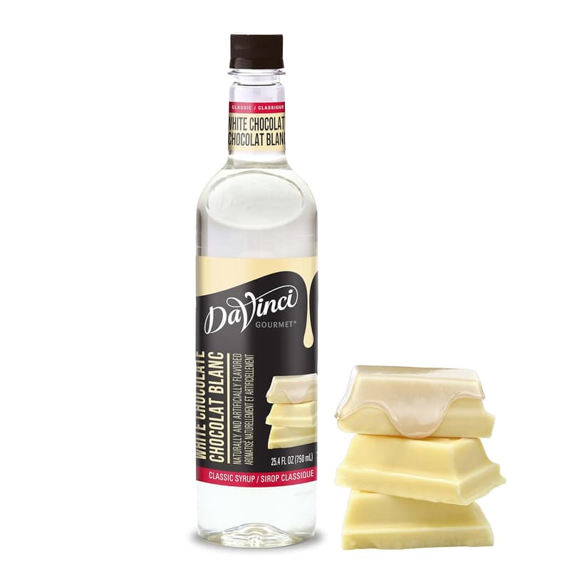 Classic White Chocolate Syrup, 25.4 oz - DaVinci Gourmet