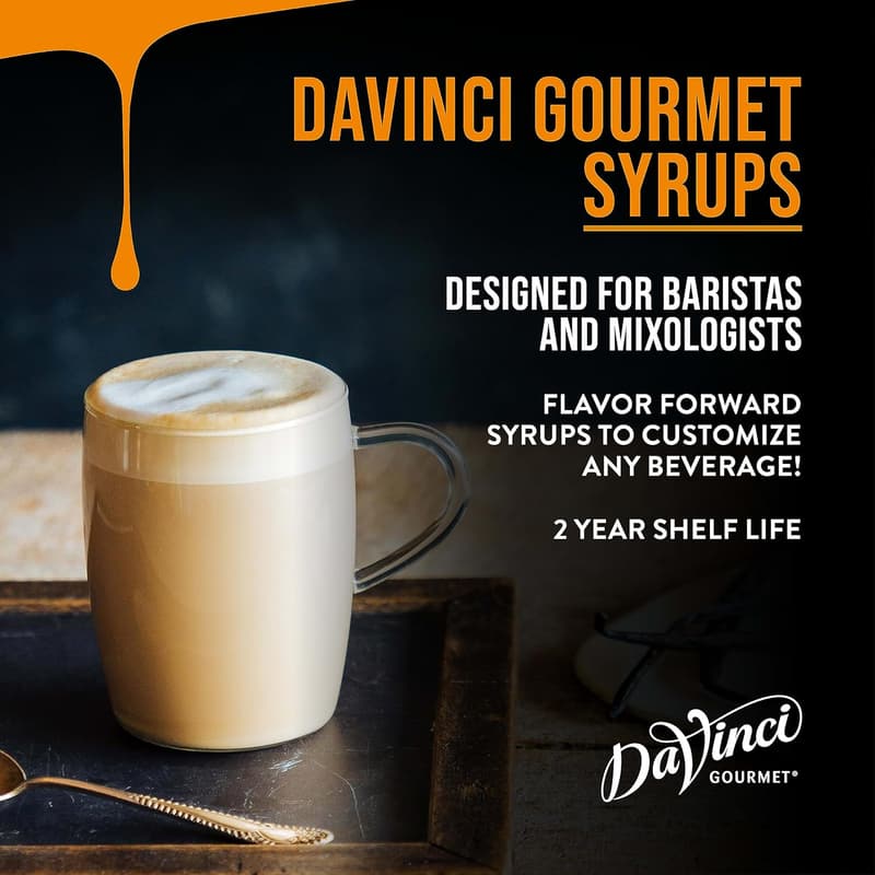 Classic White Chocolate Syrup, 25.4 oz - DaVinci Gourmet