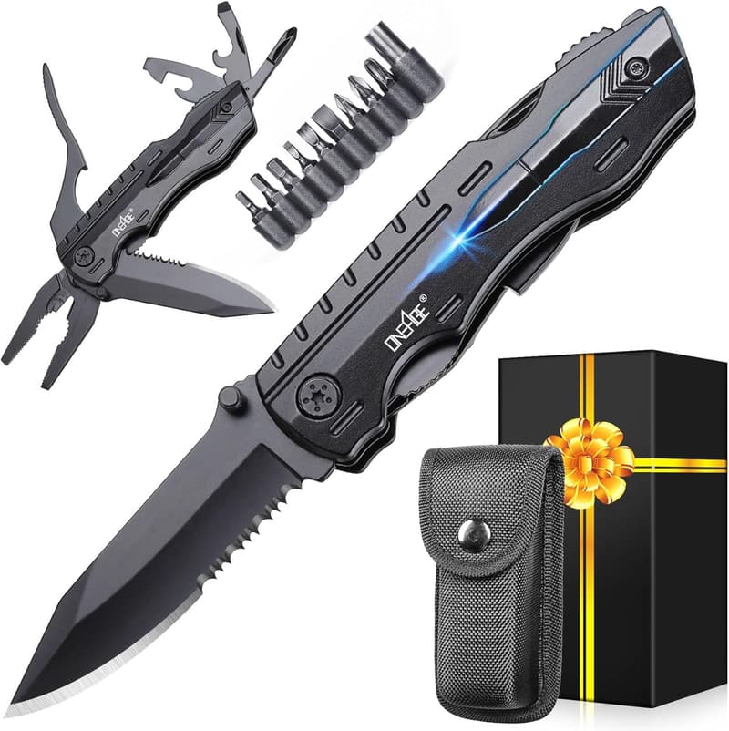 Men's Multitool Pocket Knife - Perfect for Birthdays, Camping, and Gifts