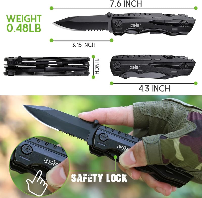Men's Multitool Pocket Knife - Perfect for Birthdays, Camping, and Gifts