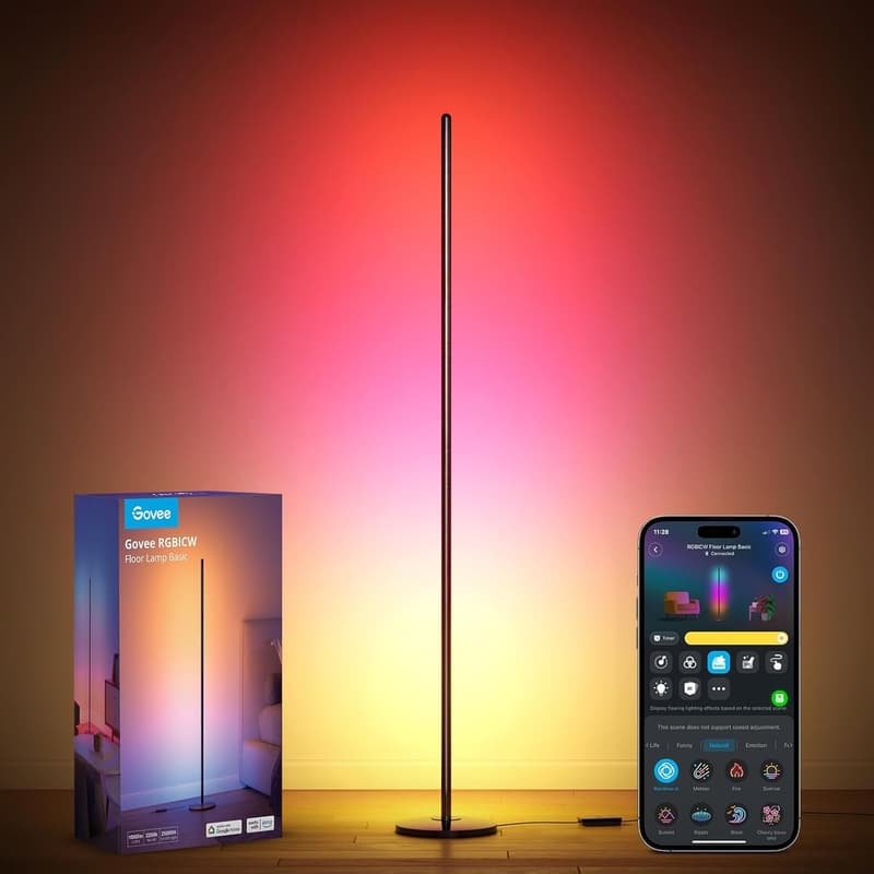 Govee Smart LED Floor Lamp with Music Sync & 16M Colors
