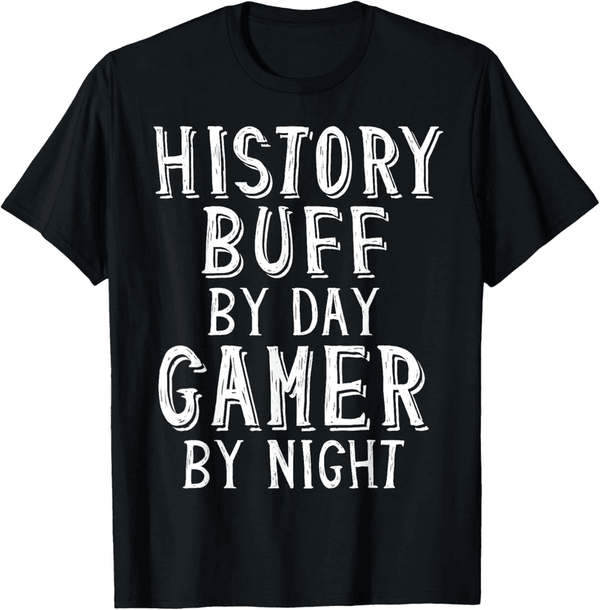 History Buff Gamer Costume T-Shirt for Historians