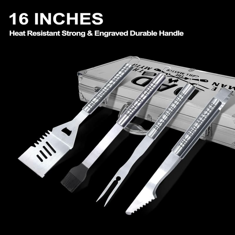 Father's Day Heavy-Duty Grilling Accessories Kit