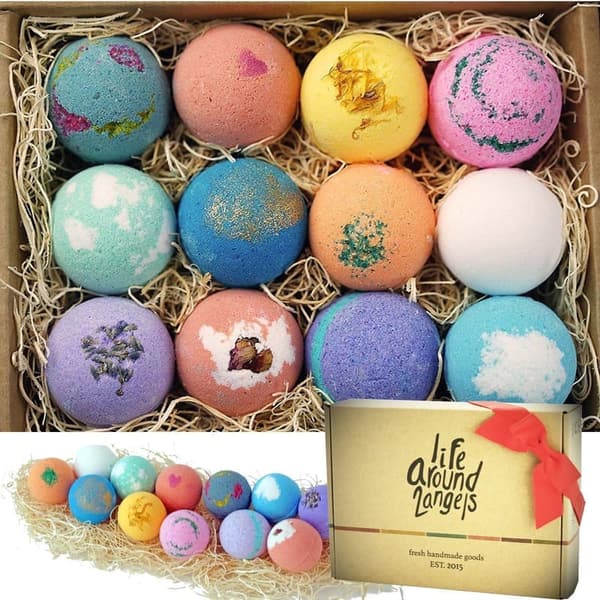 Bath Bomb Gift Set - Handmade Fizzies with Shea & Coco Butter