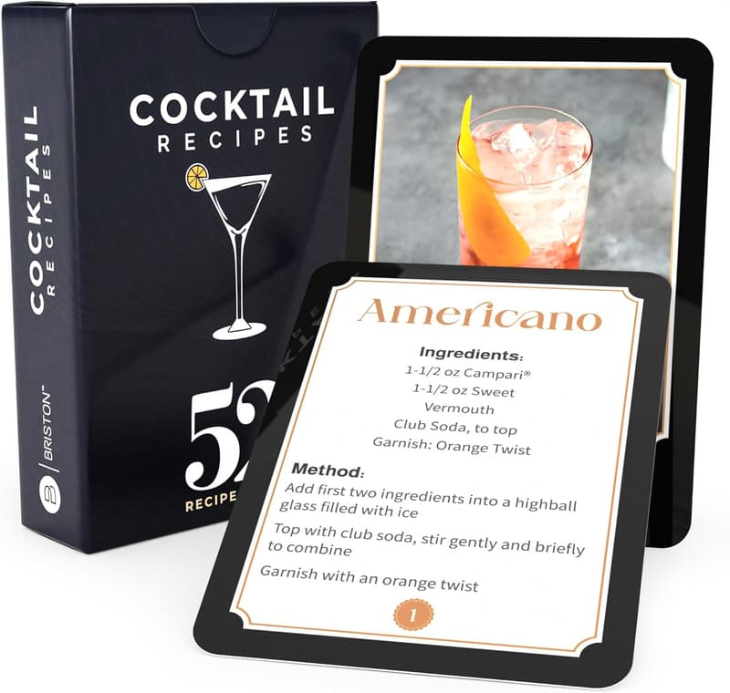 Cocktail Recipe Flash Cards: 52 Easy Mixology Guides