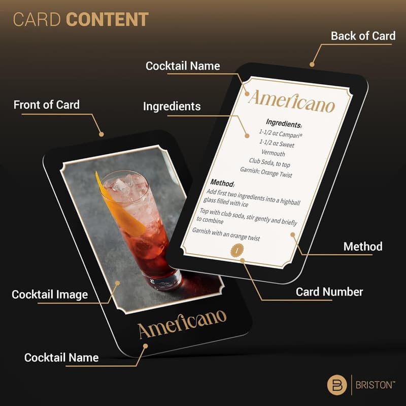 Cocktail Recipe Flash Cards: 52 Easy Mixology Guides