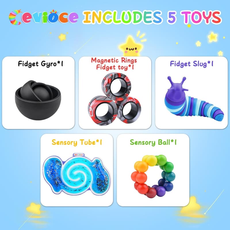Fidget Toys Pack for Teens and Adults, Stress Relief Set