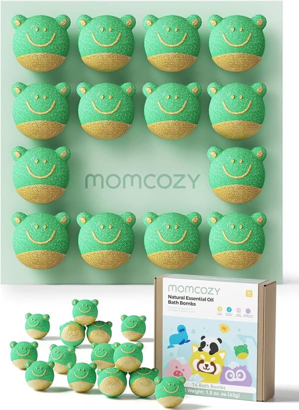 Children's Day Bath Bomb Gift Set - 14 Organic Frog Balls