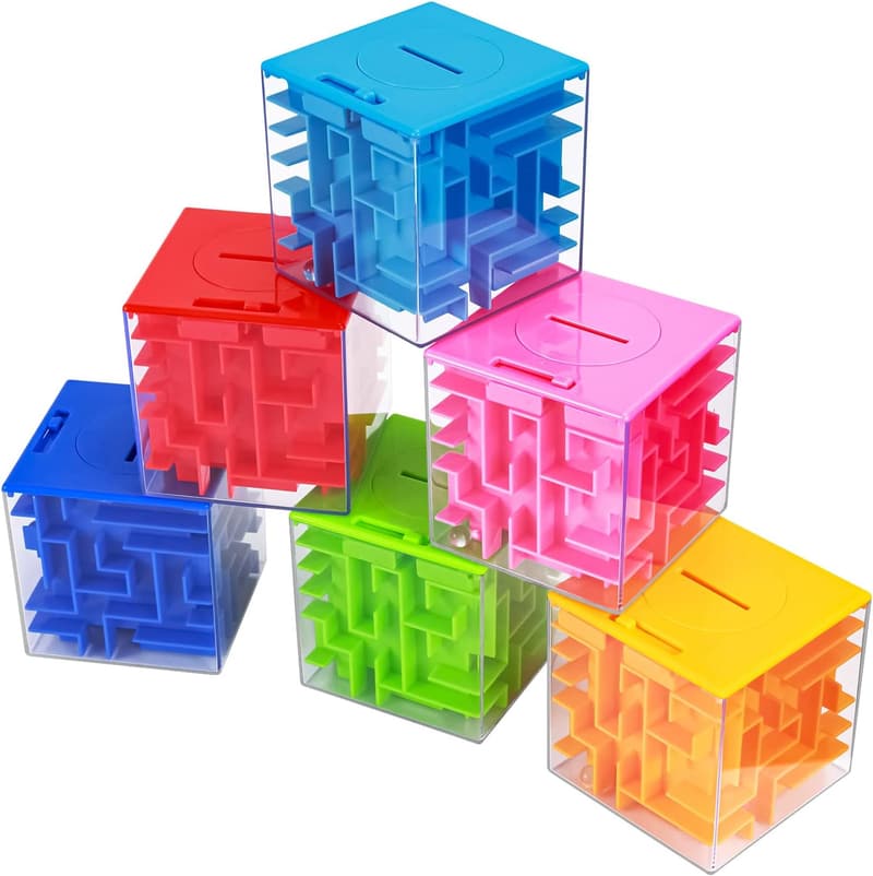 Money Maze Puzzle Gift Box Set for Kids and Adults (6 Pack)