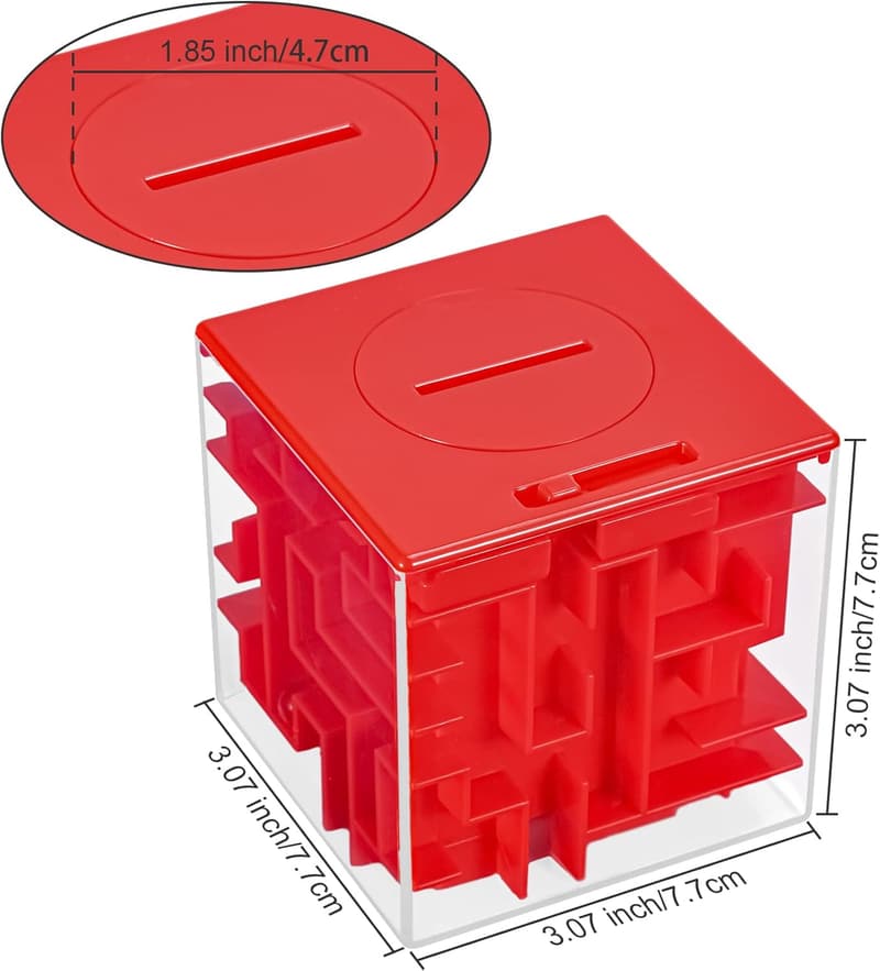 Money Maze Puzzle Gift Box Set for Kids and Adults (6 Pack)